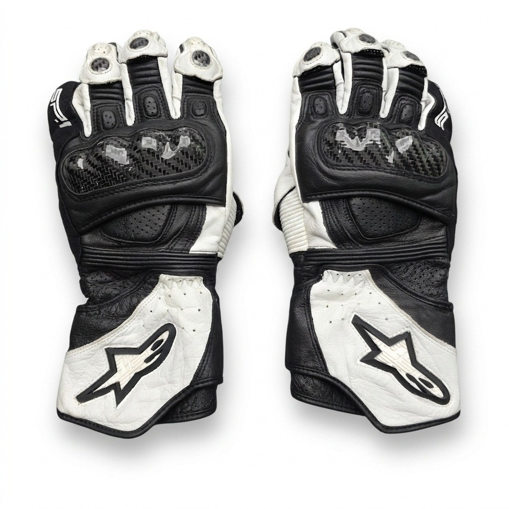Alpinestars SP-1 Leather Motorcycle Gloves XX-Large Carbon Fiber Racing Gauntlet